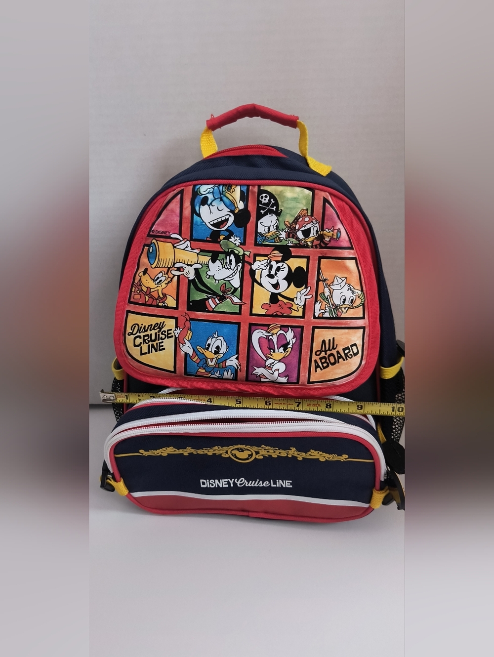 Disney Cruise Line Kids Backpack Mickey Minnie Donald Goofy Nautical